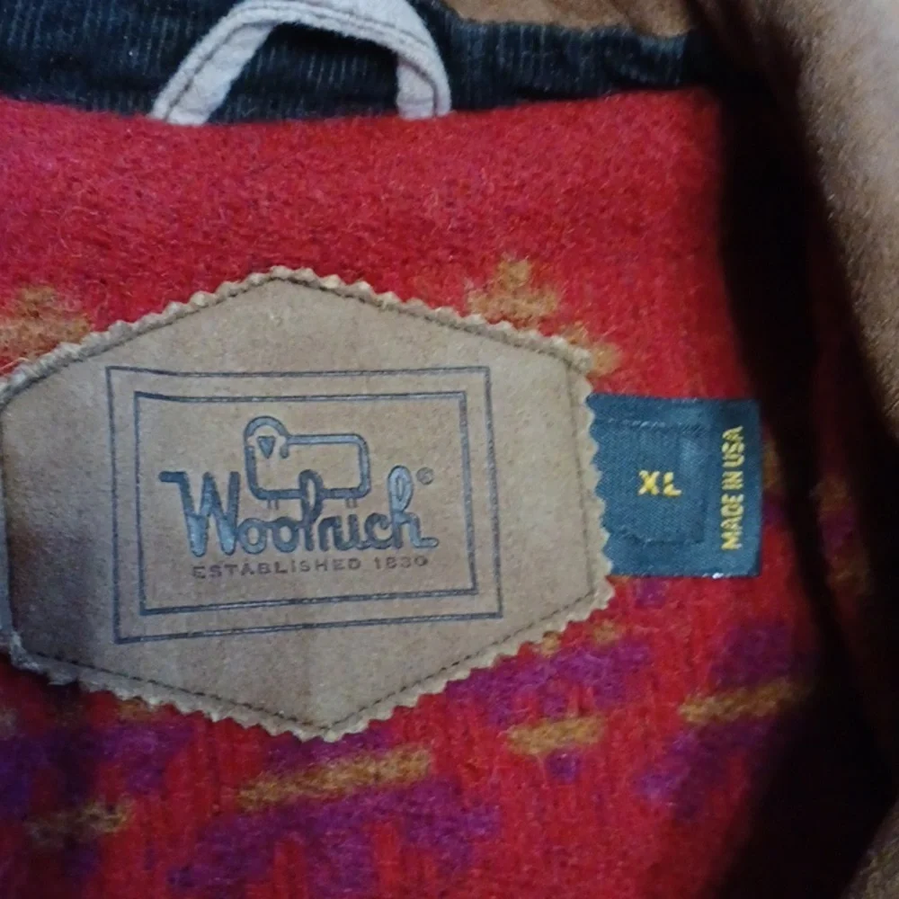 Woolrich Women's Vintage Red Floral Fully Lined Wool Blend Jacket Size XL - Picture 2 of 9